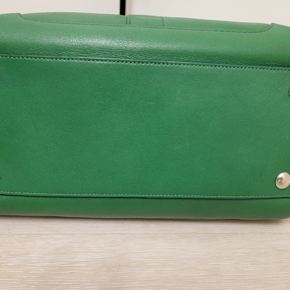 Coach Vintage 2004 Hampton Satchel In Kelly Green Leather - Picture 13 of 16